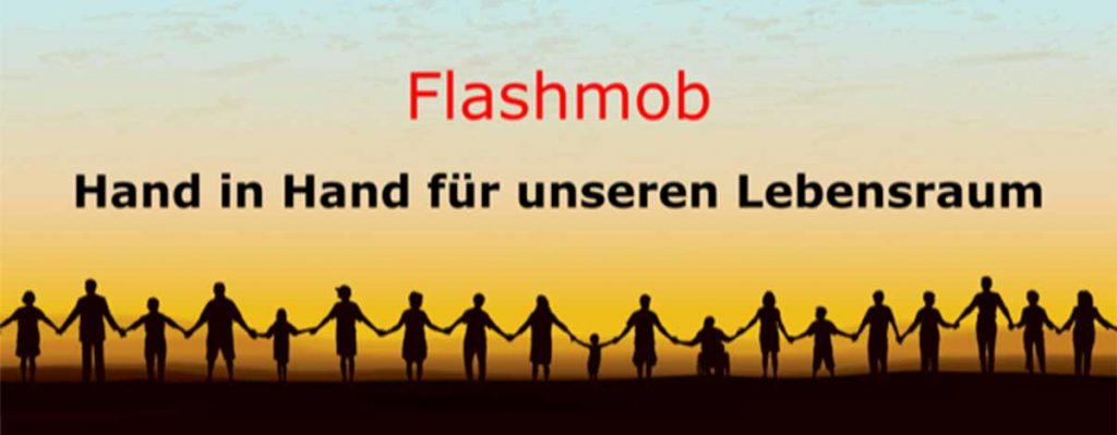 Flashmob - Hand in Hand für unseren Lebensraum